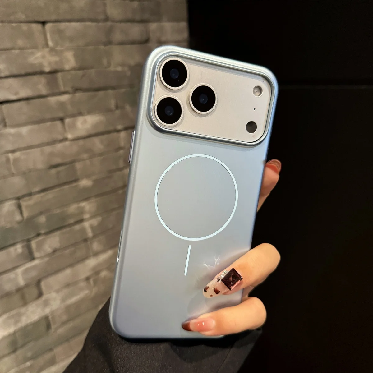 Official Orange Magnetic Frosted Hard Phone Case with Magsafe Wireless Charging Compatibility