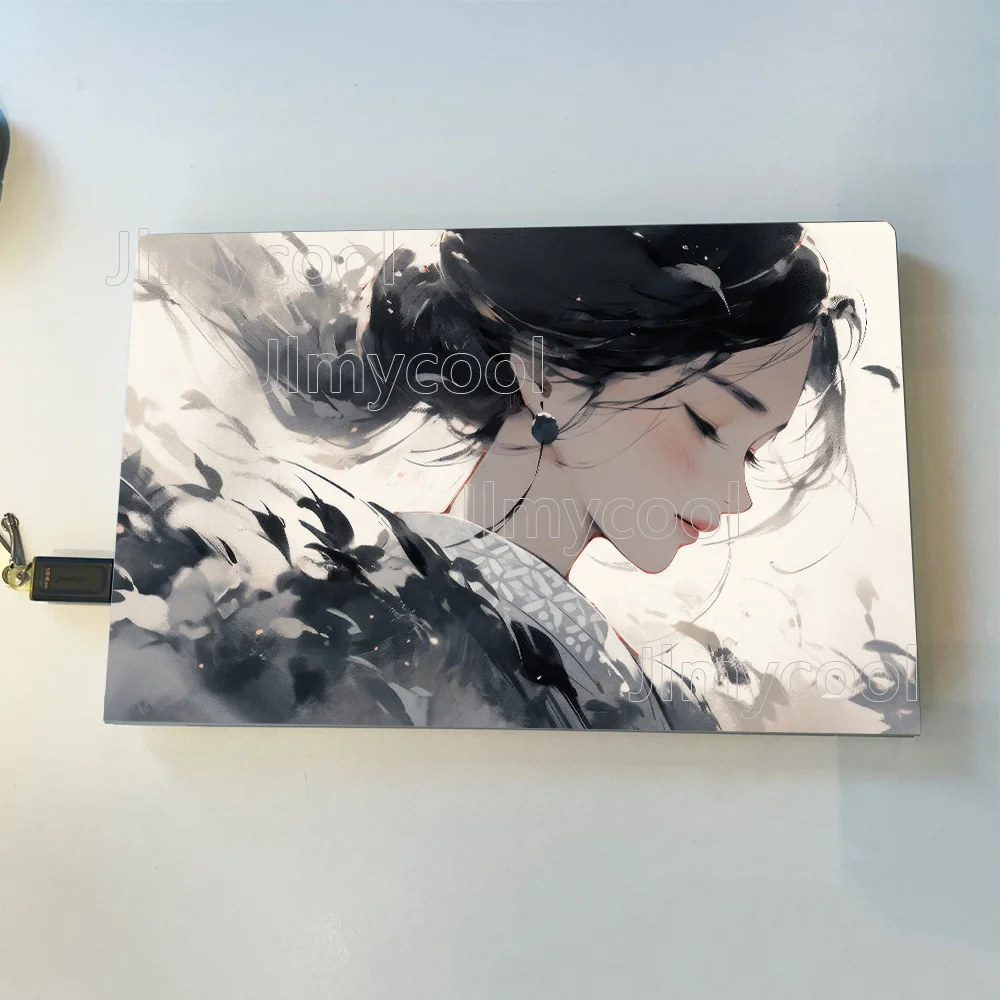 2 조각 애니메이션 조용한 고대 스타일 비닐 노트북 스티커 HP 용 자체 접착 케이스 Lenovo Apple ASUS 스티커 설치가 용이함