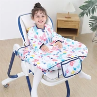 Feeding Bib for Baby Boys Girl 6M-4Y Waterproof Bib Apron Smock with Table Cover Infant Mess-Free Kid Full Coverage Bib 1