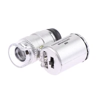 60X Illuminated Microscope Portable Handheld Jeweler Magnifier With LED Light Mini Pocket Magnifying Glass For Home And Office 2