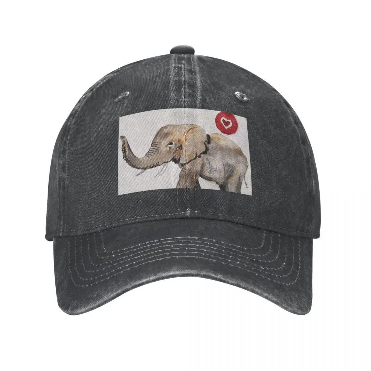 

Heart of an Elephant Baseball Cap Male Trucker Cap Men'S Baseball Cap Women'S
