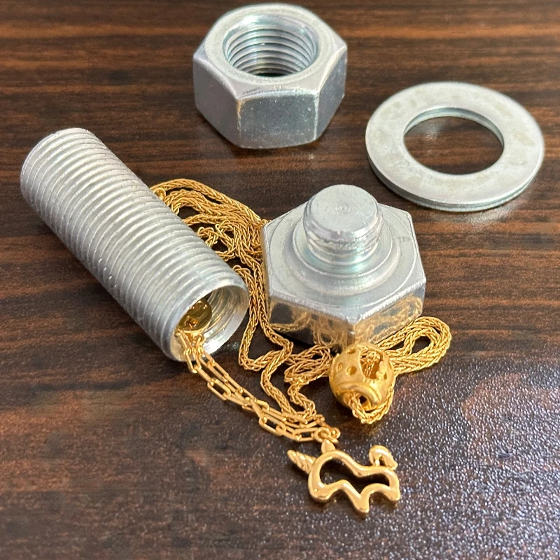 Metal Screw Bolt Storage Box Cash Money Hide Stash Safe Diversion Container Hidden Secret Compartment For Cash Pill