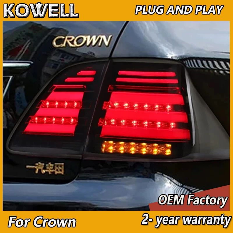 

Car Styling for Toyota Crown Tail Light 2005-2009 Crown Taillight Altis Tail Lamp Rear DRL Fog Brake Turn Signal Reversing