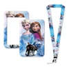 Hot-Selling Frozen 2 Elsa Anna Princess Olaf Cute Design Badge Holder ID Credit Card Pass Hang Rope Lanyard Accessories Gifts 6