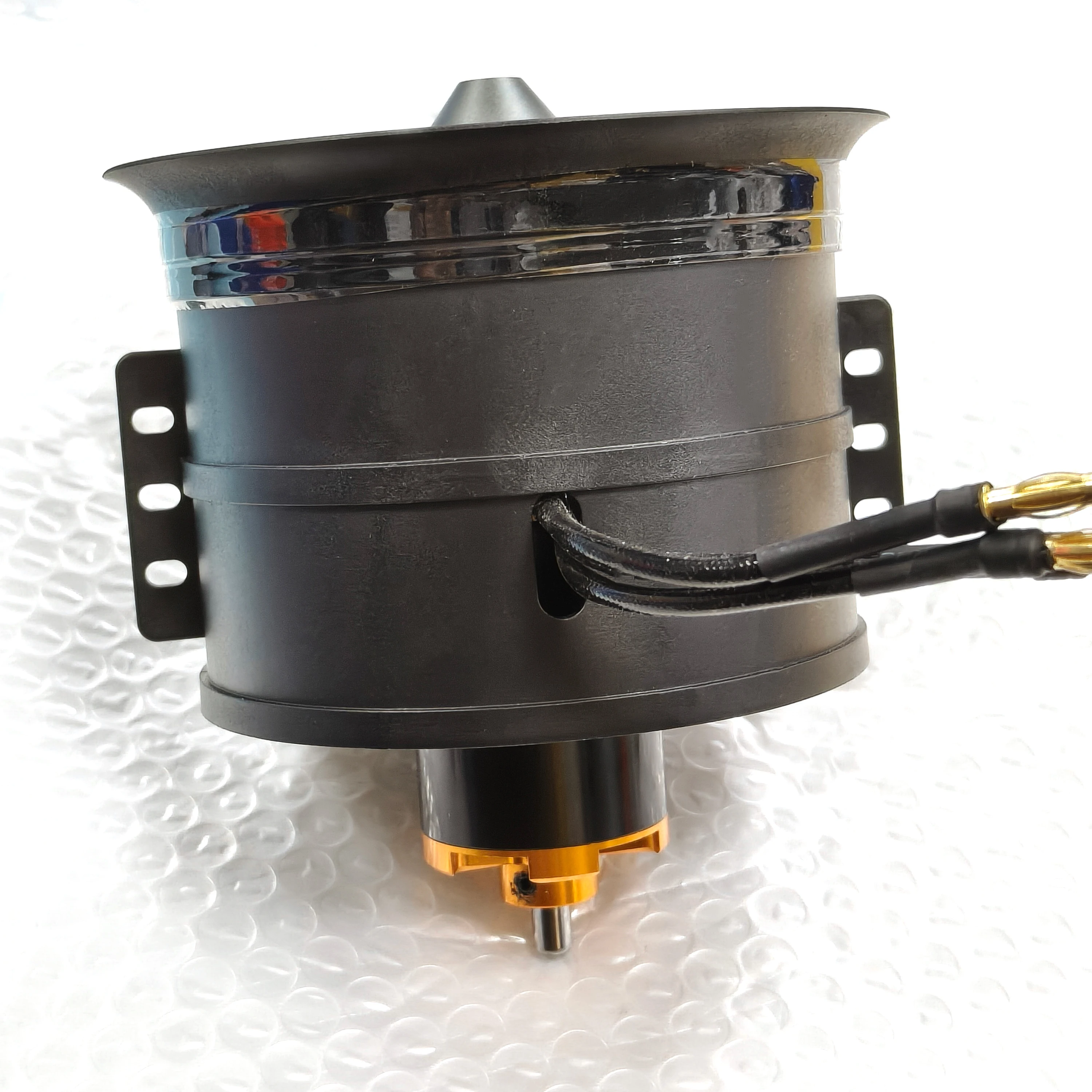 Moteur Brushless EDF 1000-1550KV 6S-12S pour avion RC, vue latérale avec dissipateur thermique