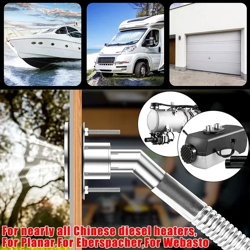 22mm/24mm Exhaust Fitting 60cm Heater Exhaust Pipe Car Air Parking Heater Pipe for Webasto Eberspache