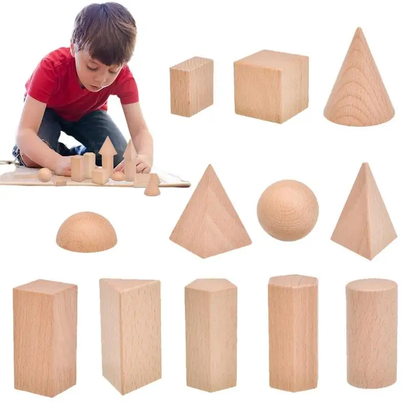 

Mini Geometric Solids Primary Color Geometric Shapes Blocks Solid Geometric Shapes 3D Shape Blocks Geometry Miniature Set Math &