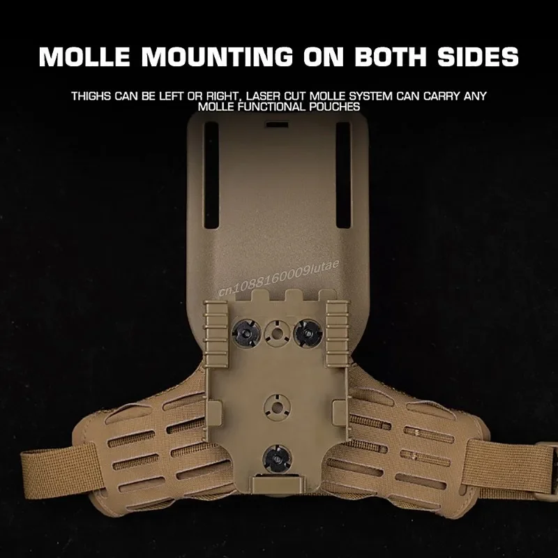 ARC Tactical Drop Leg Strap Band RTI DUTY Mount Accessory For Thigh Holster Leg Hanger Molle Hunting 3 Hole Side Kick Holster 4