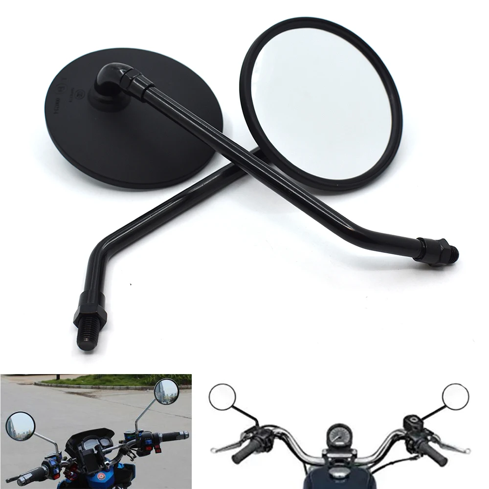 

Universal Round Motorcycle Mirrors 10MM Rearview Side Mirrors For YAMAHA MT-07 MT-09 MT 07 MT 09 MT07 MT09 FZ-07 FZ-09 XMAX NMAX
