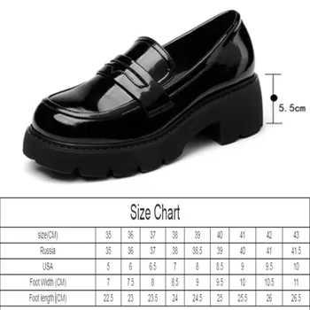 AIYUQI Loafers Shoes Women Genuine Leather Spring Platform Women Plus Size Shoes British Style Fashion Green School Shoes Women 2