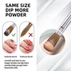 TIANMI 100% Pure Kolinsky Nail Brush Silver UV Gel Polish Nail Art Extension Builder Manicure Nail Pen Painting Drawing Brushes 5
