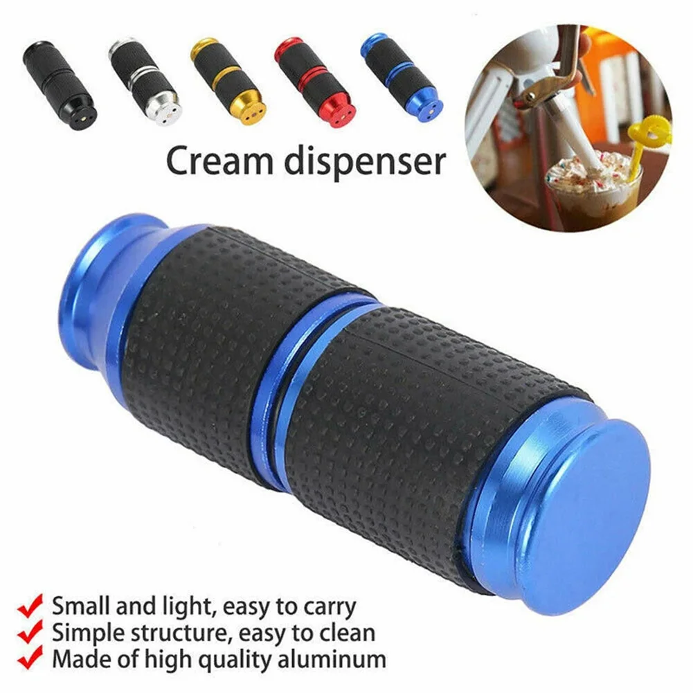 

Portable Aluminum Alloy Cream Cracker Dispenser Mini Rubber Grip Dispenser Whipping Cream Dessert Kitchen Accessories