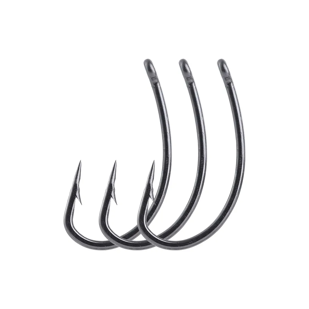 

15pcs PTFE Coated High Carbon Stainless Steel Barbed Fish Hook With Eye Carp Fishing Accessories