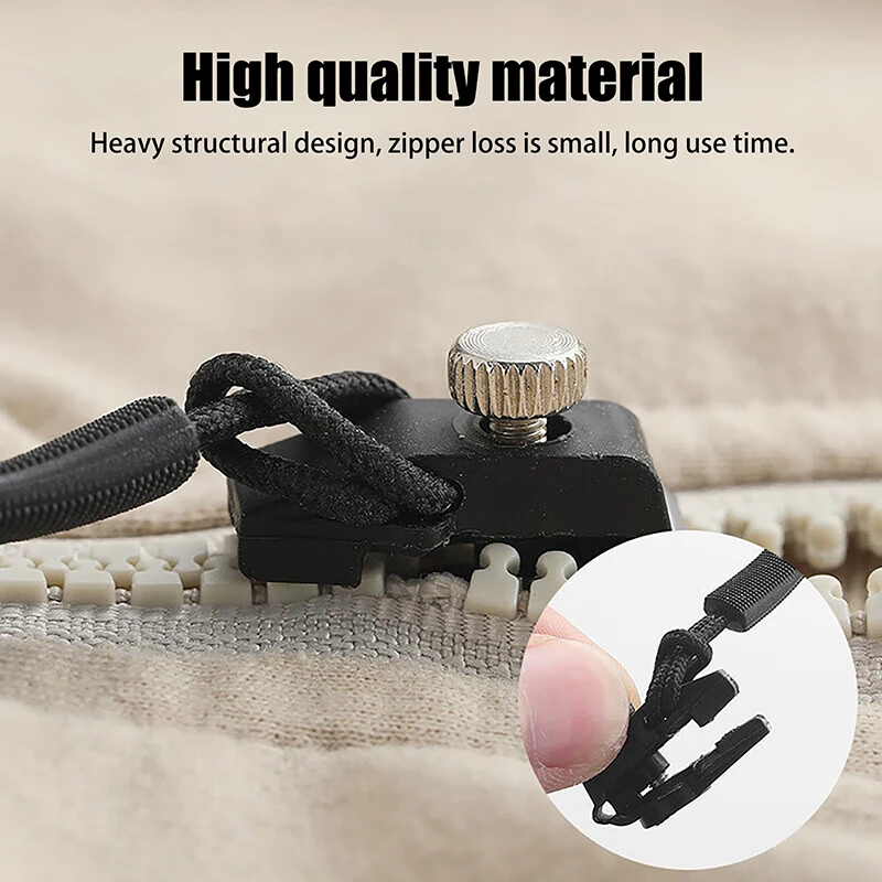 Zipper Repair Kit Universal Instant Zipper Repair Replacement Sliding Teeth Rescue Head For 3 Different Size
