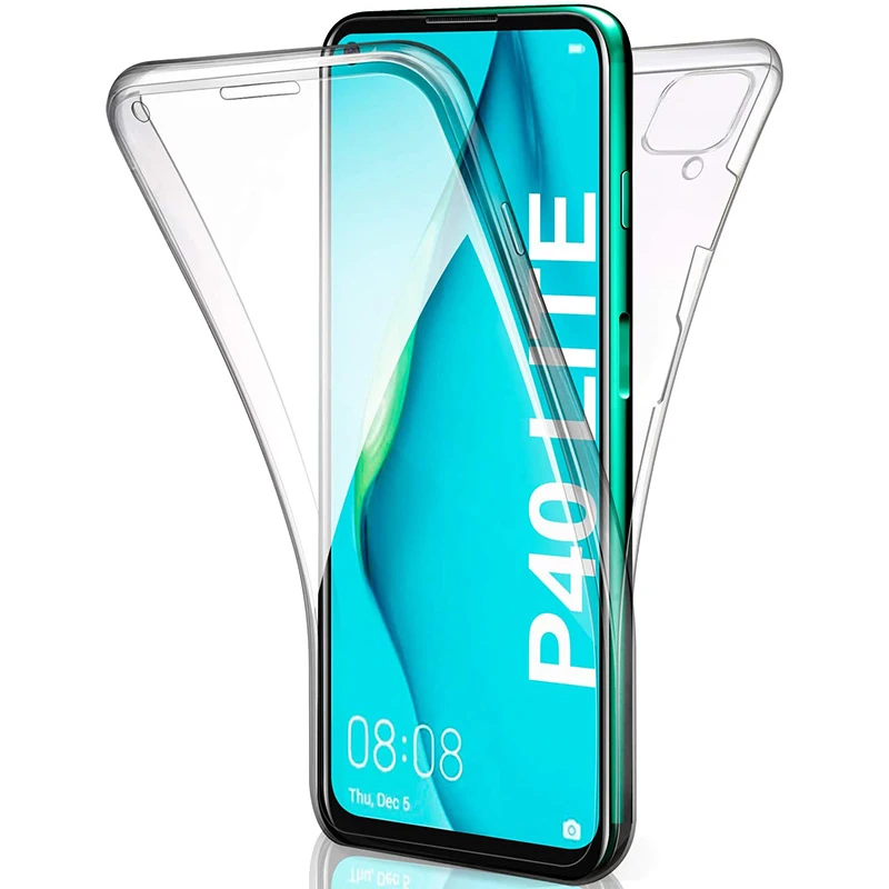 360 Double Cases for Huawei P Smart 2019 P10 P20 Pro P30 P40 Lite E Mate 10 20 Lite Y7p Y5 Y6 2019 Y7 2019 Soft Silicone Cover