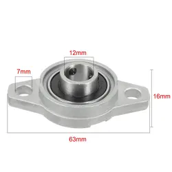 10PCS Zinc Alloy Pillow Block Rhombic Bearings with 12mm Insert Linear Shaft - 10Pcs (KFL001 12MM)
