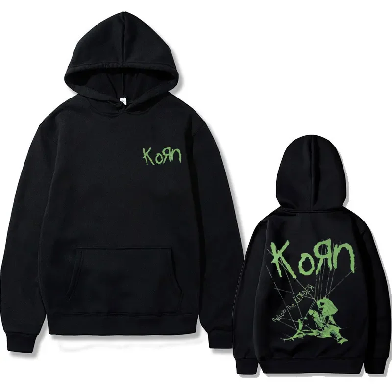 

Rock Band Korn Ftl 25 Follow The Leader Graphic Hoodie Men Women Gothic Casual Clothes Oversized Sweatshirt Mens Vintage Hoodies
