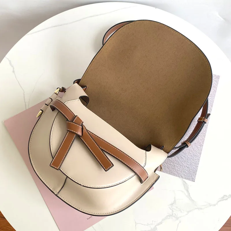 Luxury Brand Women's Shoulder Bag Handbags Y2k Saddle Leisure Underarm Crossbody Messenger Clutche Commuting Retro Simplicity