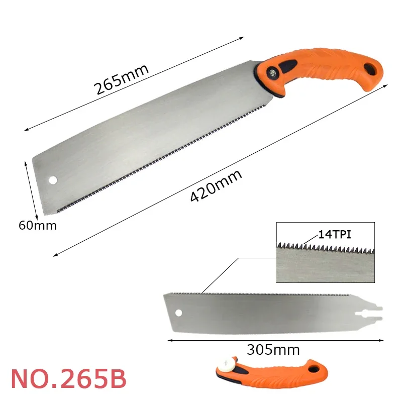 3-edge Teeth Hand Saw Pull Razor Saw Medium Crosscut For Garden Pruning Wood Bamboo PVC Plastic Cutting Woodworking Tools hand saw