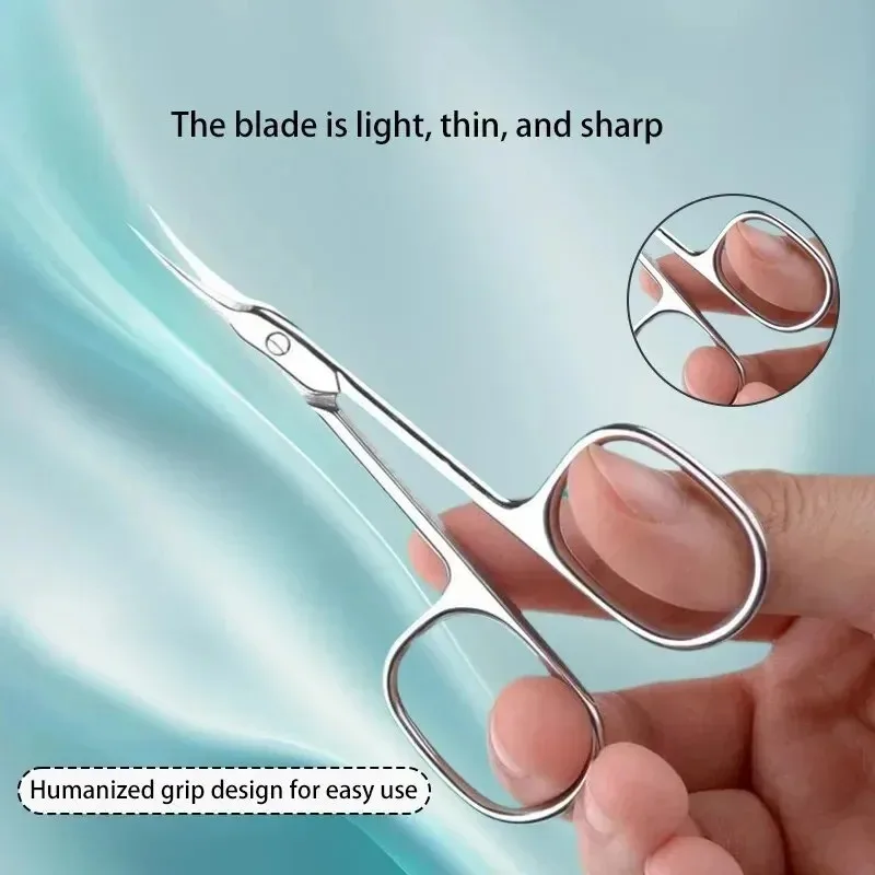Description Picture 4 of itemErgonomic Cuticle Scissors - Professional Stainless Steel, Hypoallergenic Nail Art Trimmer, Ambidextrous Design