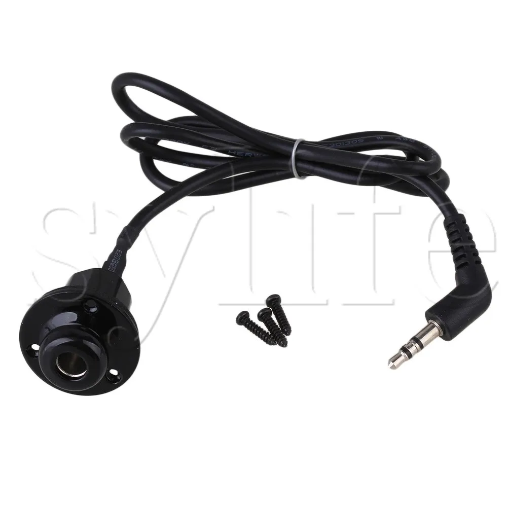 Semi-acoustic Guitar Pickup End Pin 3.5mm Plug