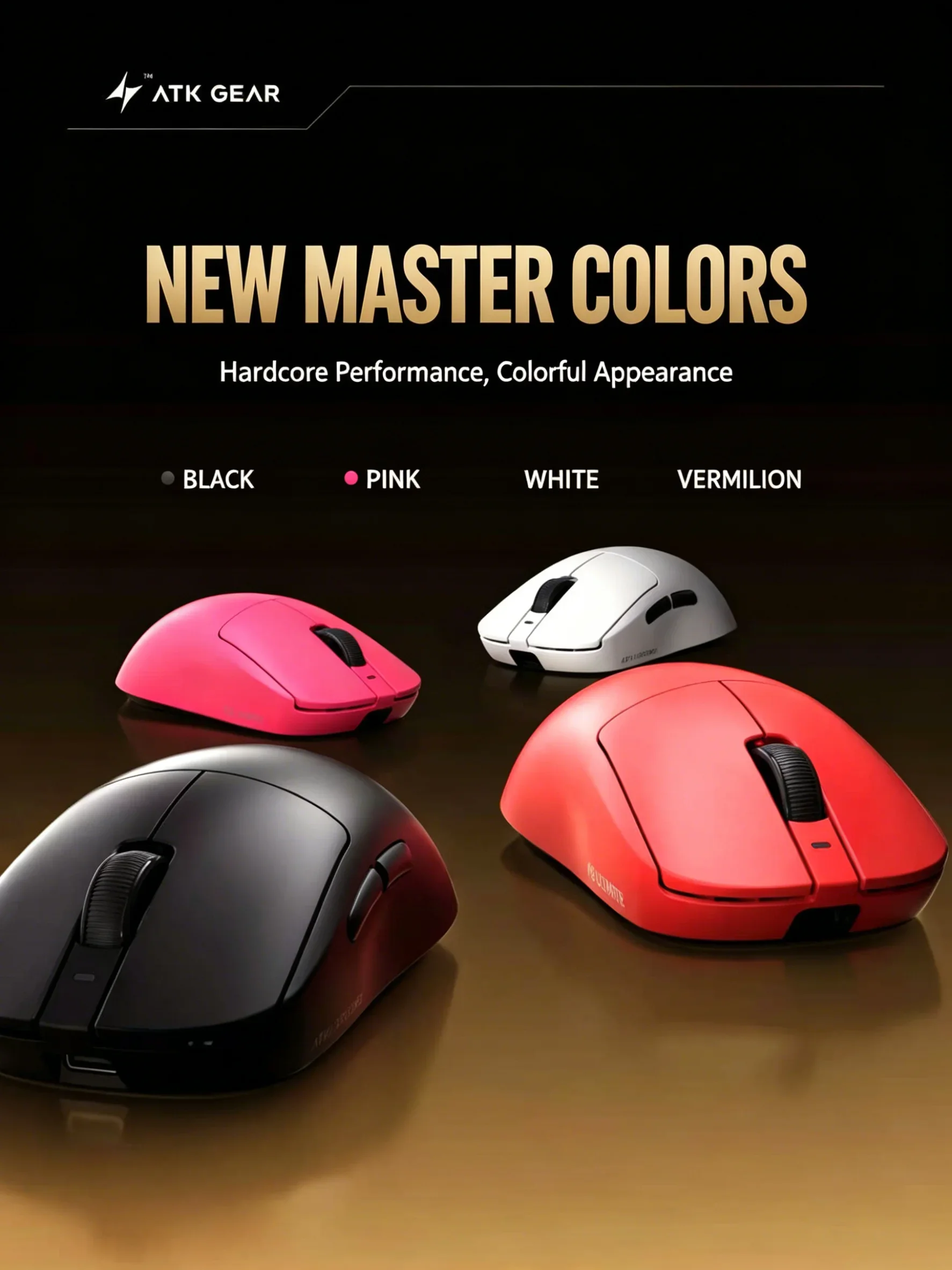 ATK DragonFly A9 Air Ultimate Wireless Gaming Mouse - High-Performance 42,000 DPI, 8KHz RGB with Ergonomic Design