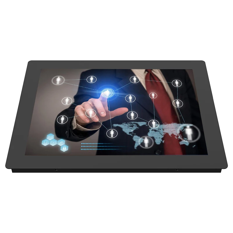 10.1 Inch Industrial Lcd Monitors VGA HDMI DVI Buckles Mounting Not Touch Screen Industrial Display 1024*600