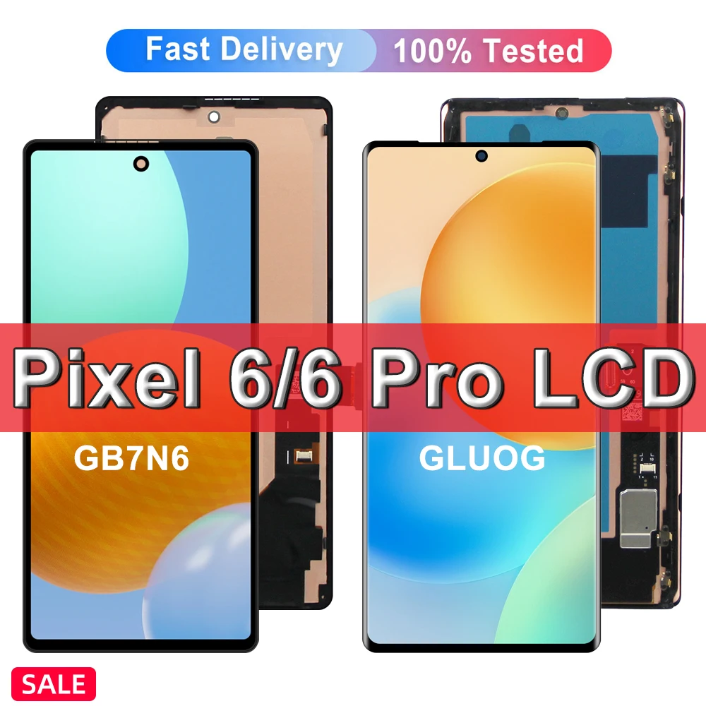 Amoled-交換用LCDタッチスクリーン,Google Pixel 6 pro 6pro,6.4