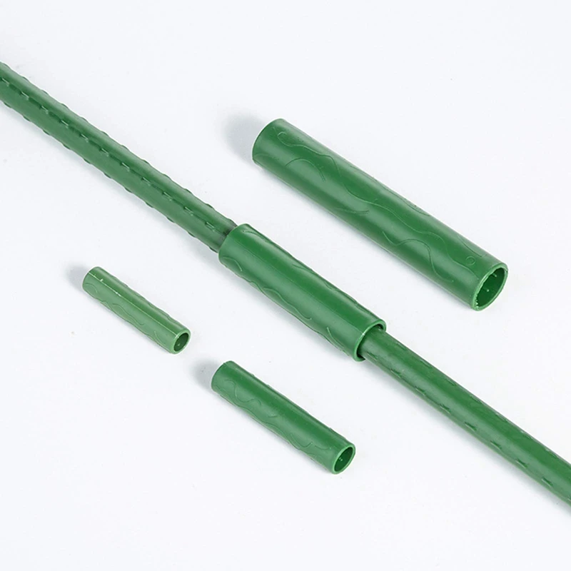 20개 20MM 정원 지지대 직선 연결기 플라스틱 정원 지지대 연결 파이프 헤비 듀티 식물 지지대-ABVK