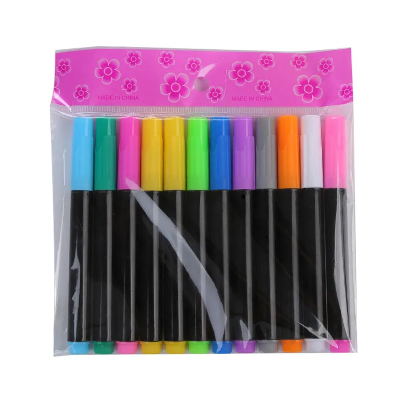 12 Pcs School classroom Whiteboard Pen Dry White Board Markers Marker Eraser Student drawing pen