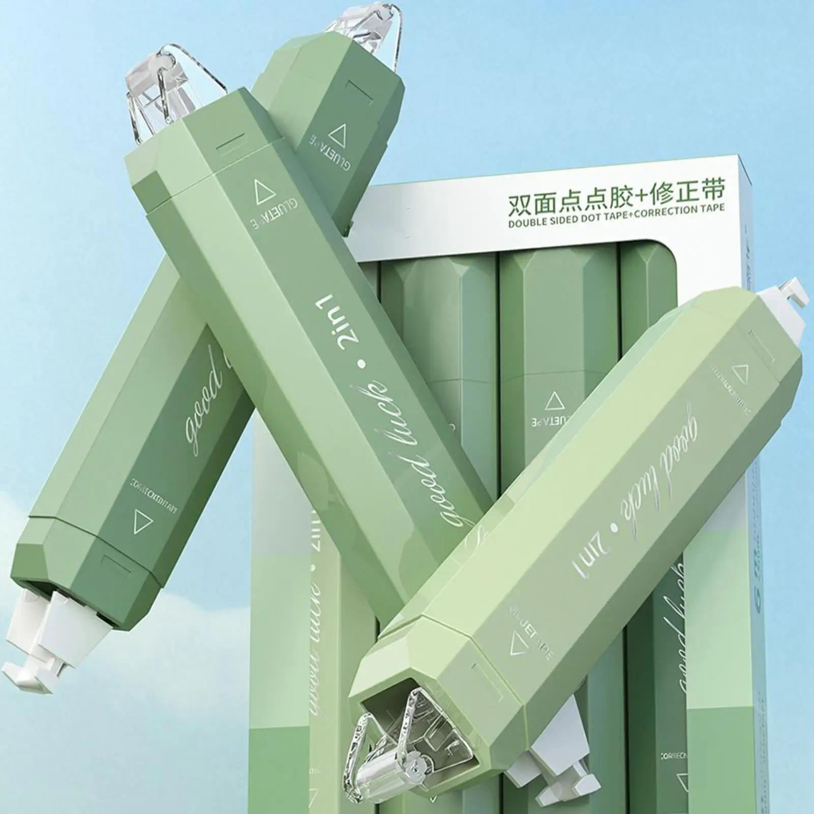 White Out Correction Tape 4 Pieces Easy To Applicator Stationery Supplies Glue Tape Roller For Crafts For Men Women Boys Girls