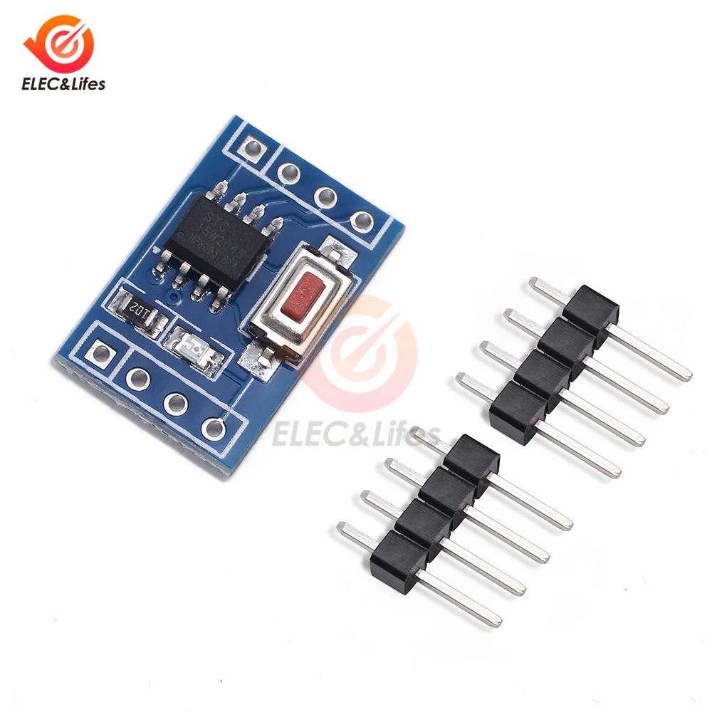 

STC15W204S Microcontroller System Board Minimum Development Board 51 Learning Board TTL Level Serial Port IO Port Output