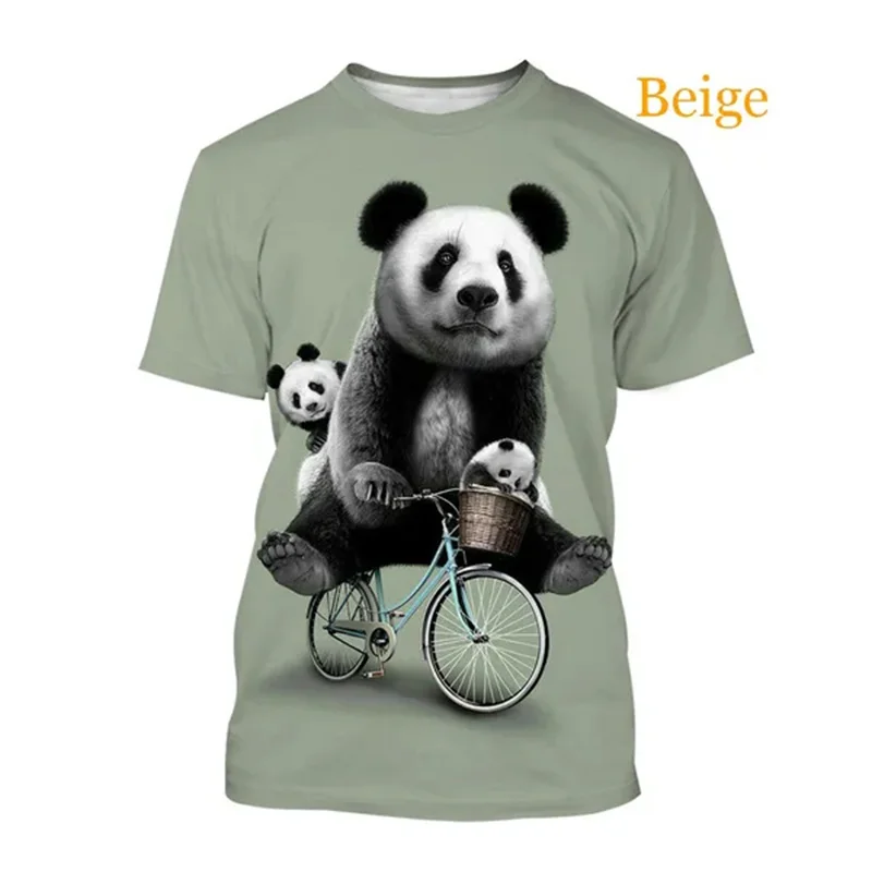 

Футболка мужская с 3D-принтом панды, модная рубашка для мальчиков, Повседневная Уличная одежда, Свободный Топ с коротким рукавом, большие размеры