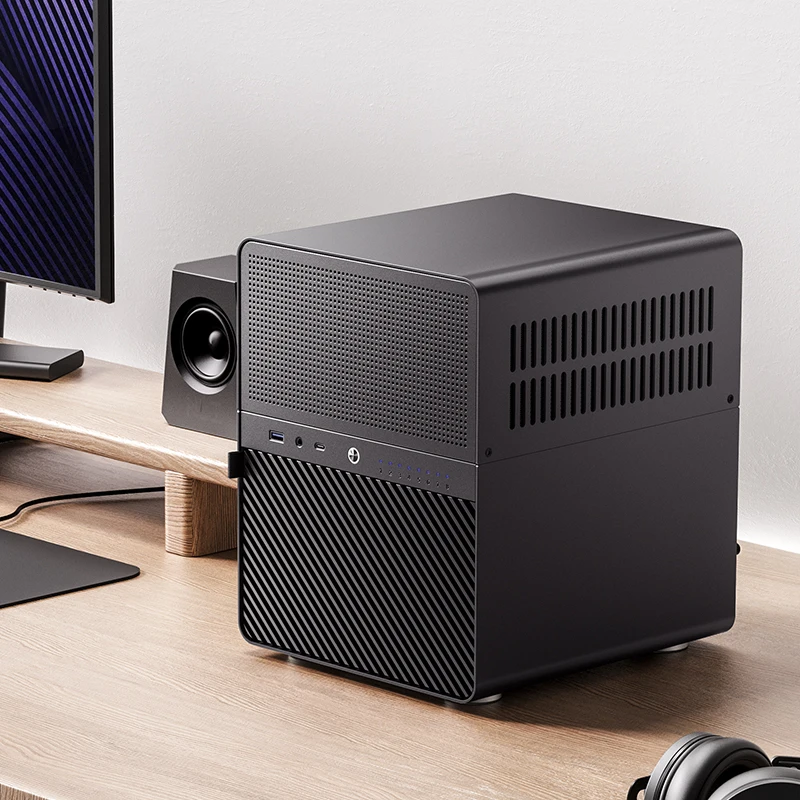 JONSBO N3 NAS ITX Chassis With Cooler and 8 HDD Position SFX Power Tower Mini PC Case For AMD 7700 CPU 25cm GPU 13cm fan pc case pc chassis computer chassis frame mini itx desktop case