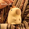 Cute Silicone Capybara Night Light Children's Nightlight Gift USB Rechargeable Animal Touch Bedside Slepp Lamp Timing Function 5