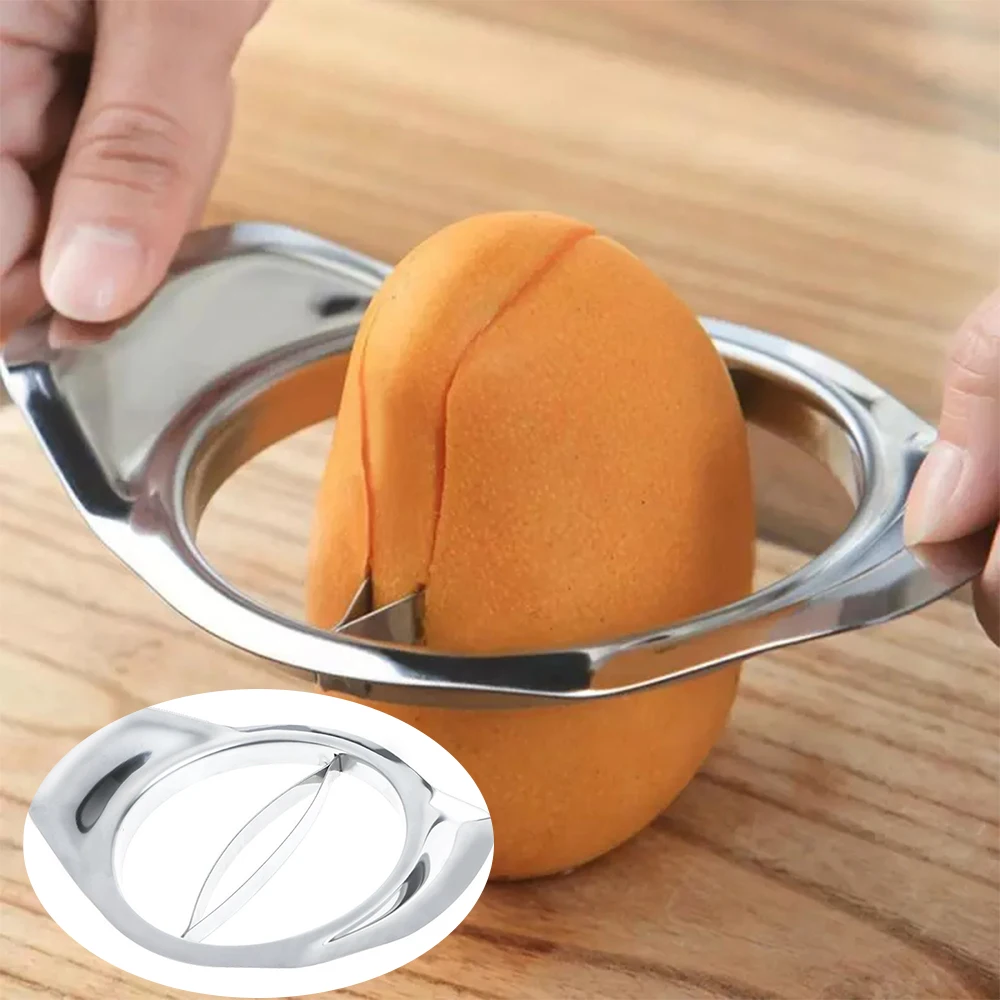 Mango Slicer Fruit Tools Mango Peel Knife Splitters Vegetable Tools Stainless Steel Cutters Corer Kitchen Peeler fruit cutter