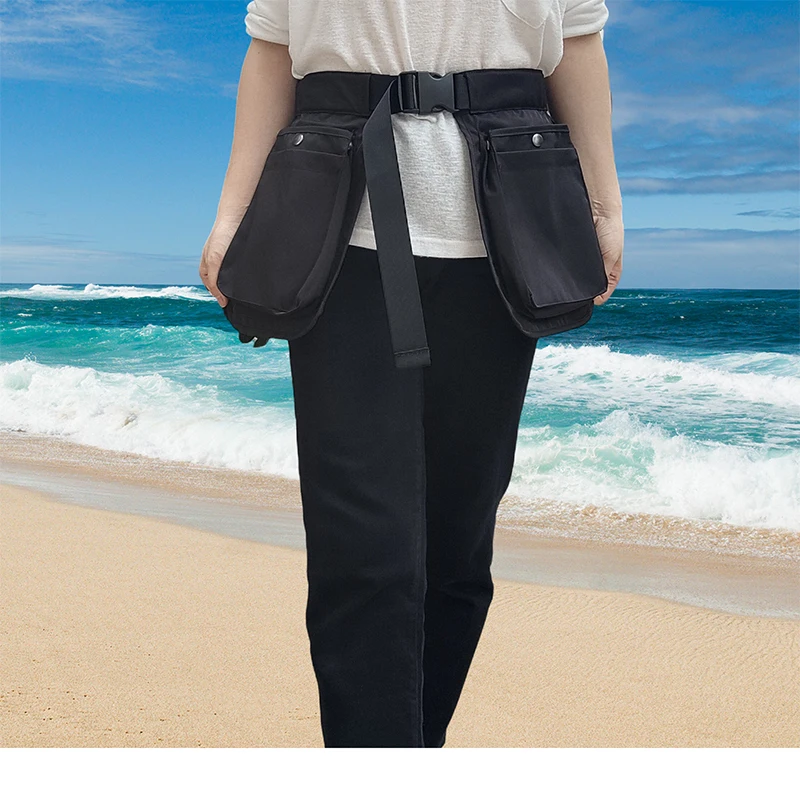Fashionable waist bag with safety buckle, durable, fashionable and practical multifunctional waist bag, multifunctional ba