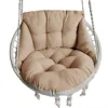 Hammock chair cushion, hanging basket egg chair cushion round seat thick nest back pillow suitable for courtyard garden 4