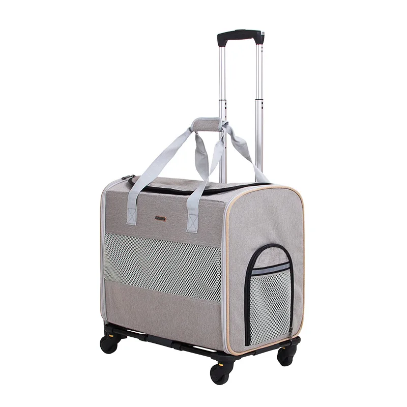 Pet Trolley Bag for Dogs To Go Out Multifunctional Trolley Box for Cats To Carry Around Foldable Pet Cat Bag Space Capsule