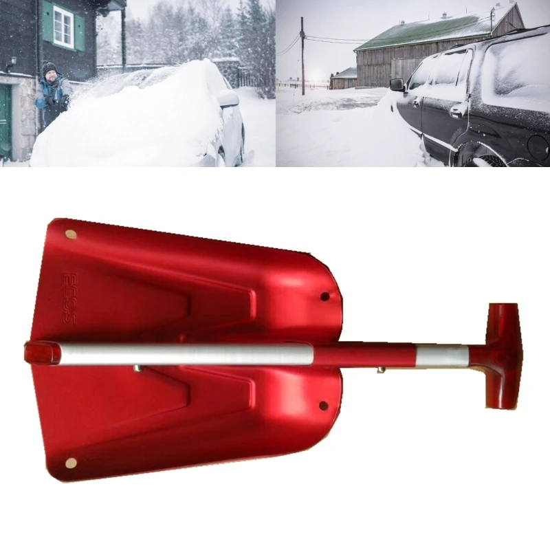 Aluminum Metal Snow Shovel for Driveway,Lightweight Emergency Car Snow Shovels Dropship 2