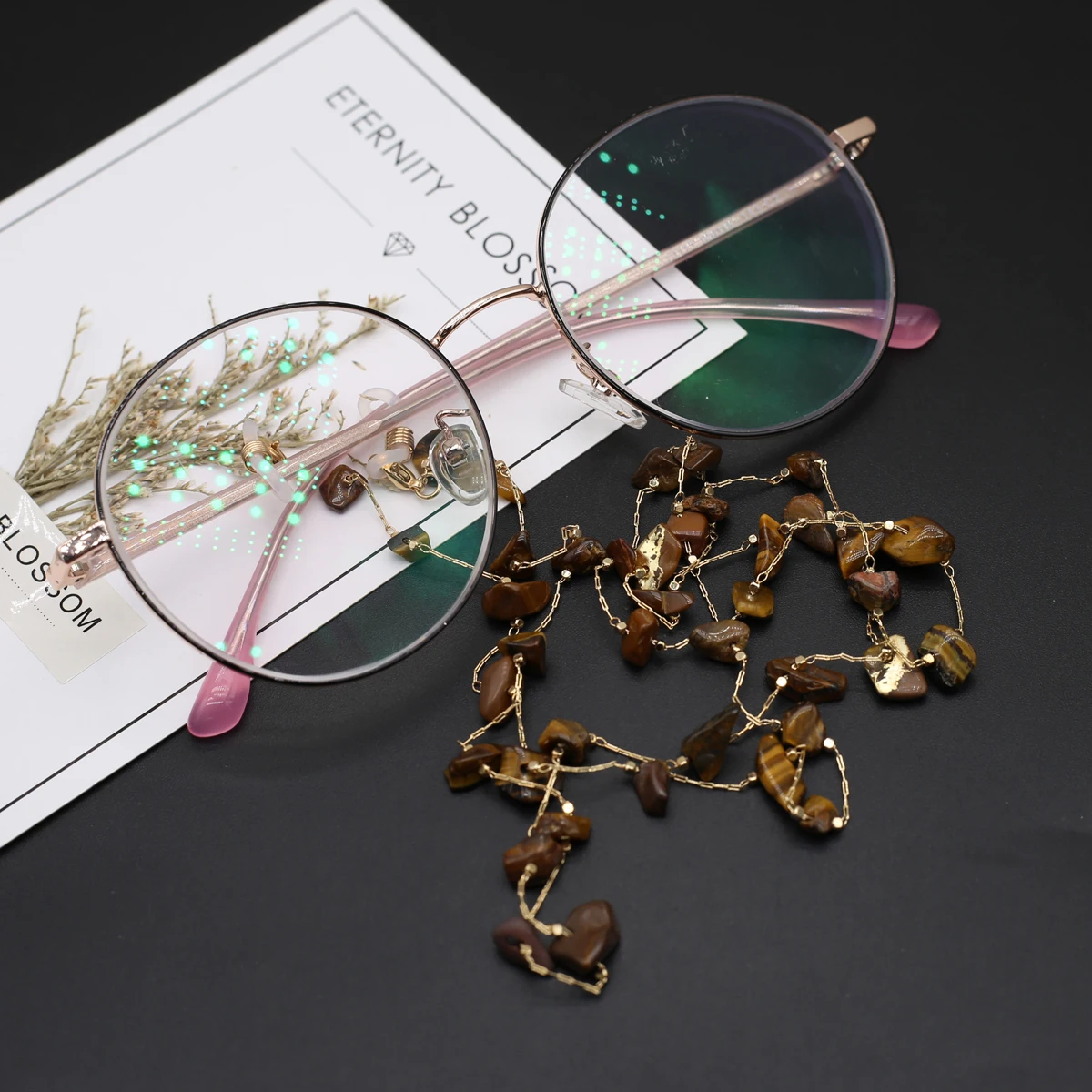 

Sunglasses Chain Gravel Stone Chain Perfumer Bottle Necklace Chains For Jewelry Making DIY Necklace Waist Accessory