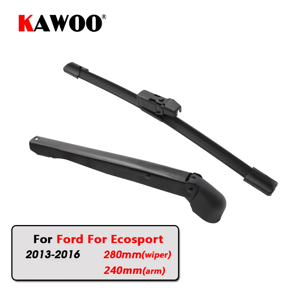 KAWOO Car Rear Wiper Blades Back Window Wipers Arm For Ford For Ecosport Hatchback (2013 2016
