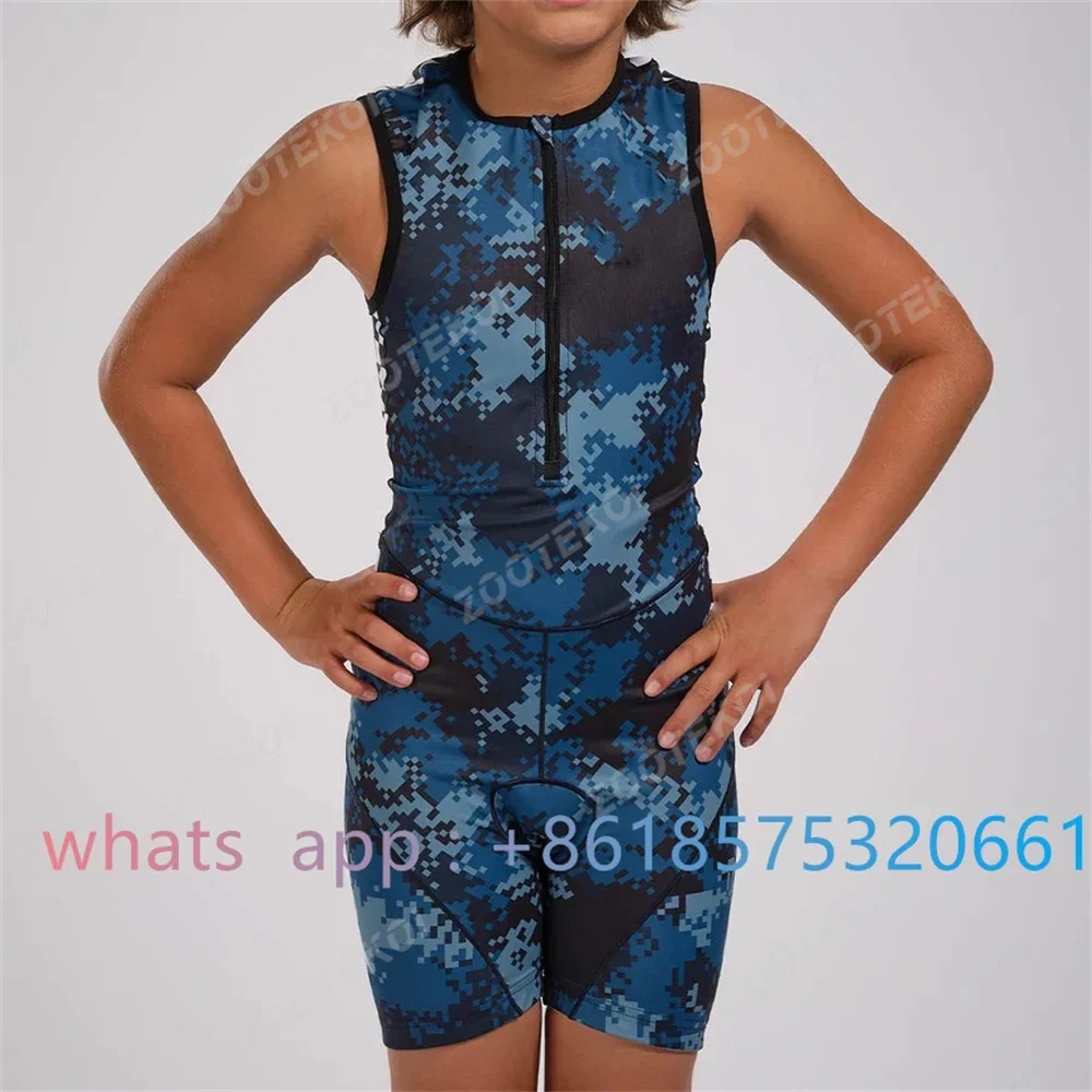 Zootekoi Kids Triathlon Skinsuit Cycling Short Sleeve Swimwear Custom zootekoi-kids-triathlon-skinsuit-cycling-short-sleeve-swimwear-custom