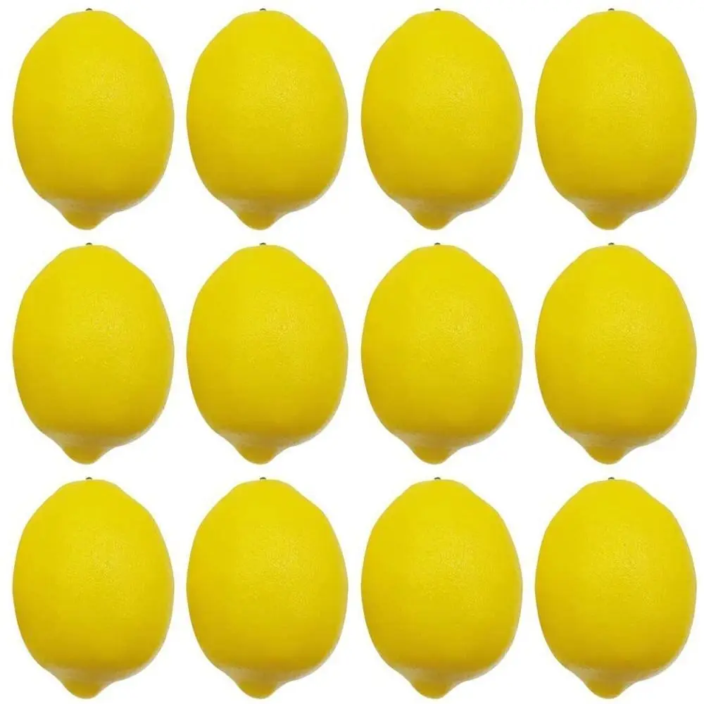 Artificial Fruits Yellow Lemon Home Wedding Christmas Decorations Ornament Photography Props