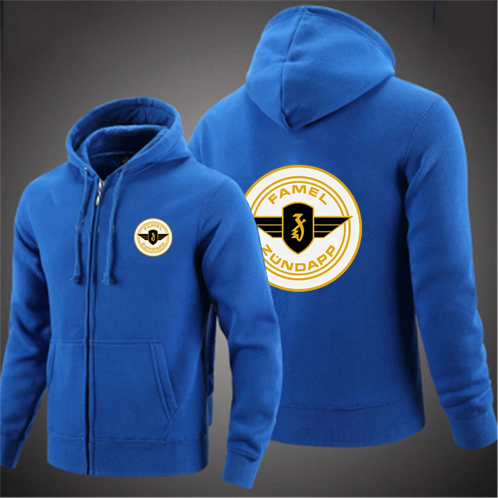 Men's Solid Color Zipper Pullover Sweater Long Sleeved