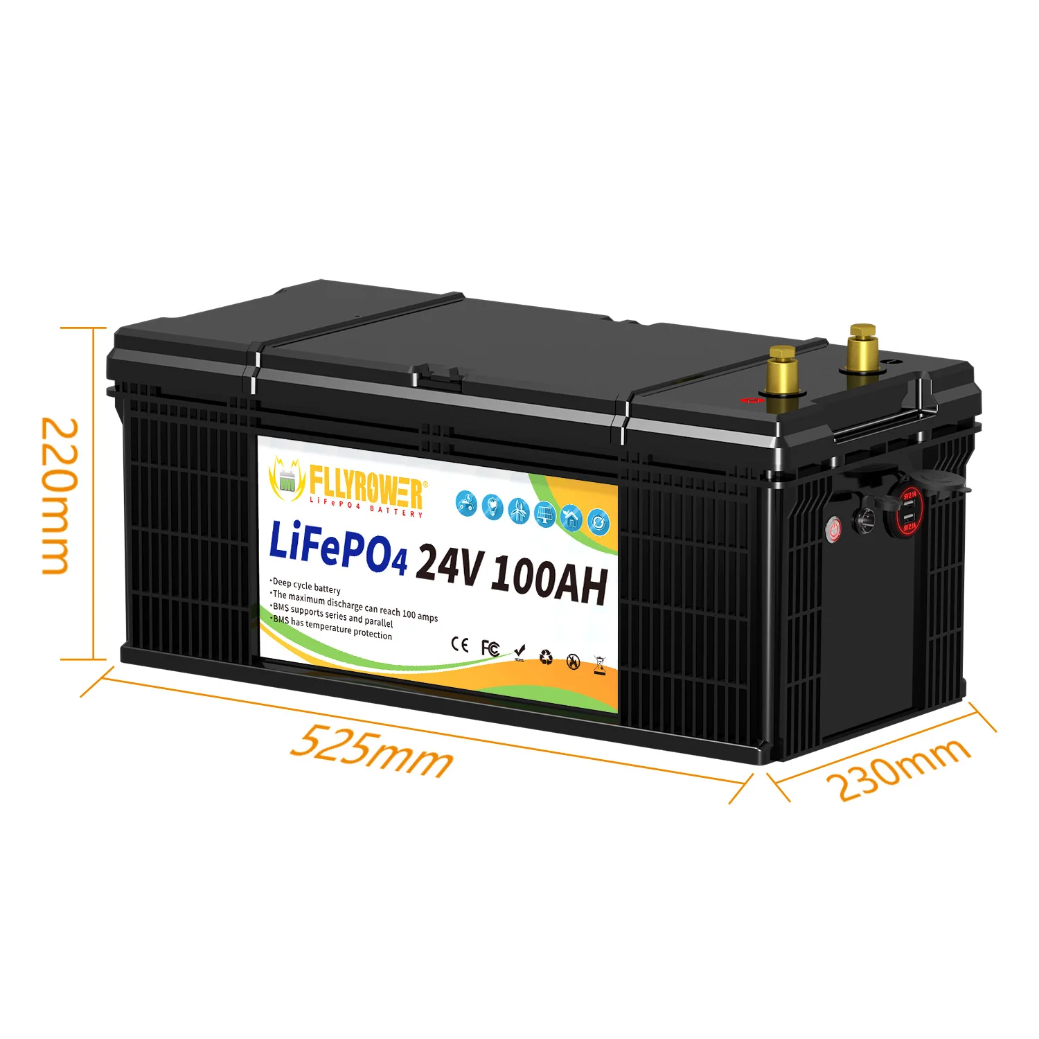 リン酸鉄リチウム電池,24V,40Ah,60Ah,100Ah,ゴルフカート,rv,ソーラー 