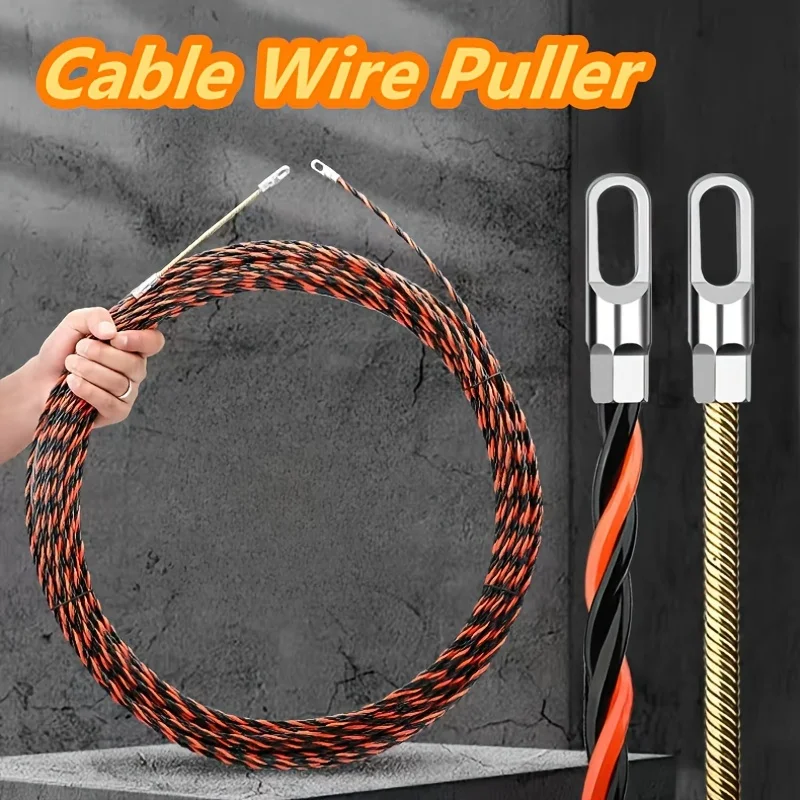 Universal Wire Threading Device 5/10/15/20/25/30M Spring Rope Pulling ...