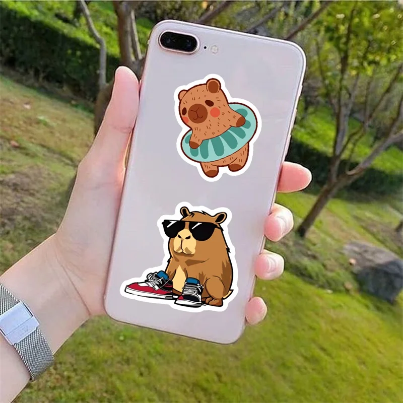 Cute Capybara PVC Sticker Pack - Aesthetic Decorations for Scrapbooking and Stationery