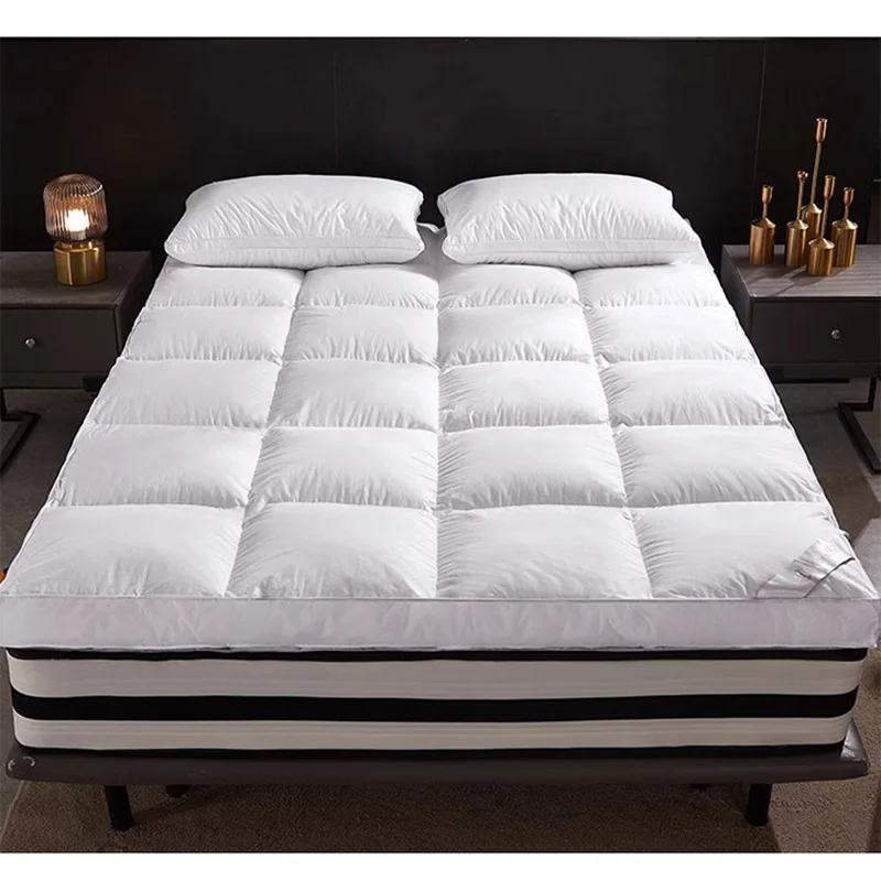 SongKAum 100% White Goose Down/feather Mattresses Thicken Keep warm Tatami High-end Five-star Hotel Mattress King Queen Size 5