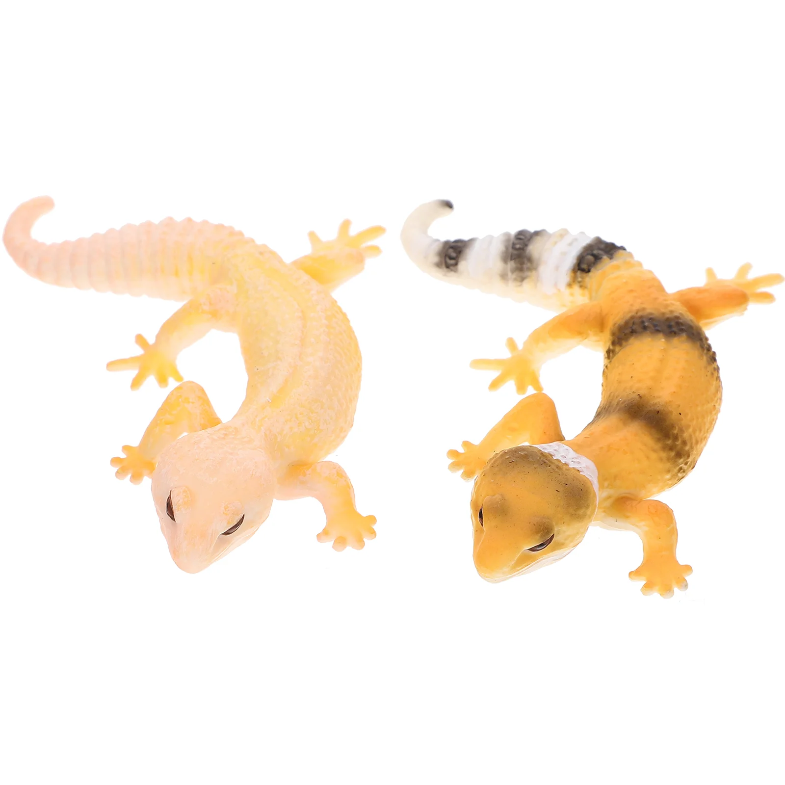 

2 Pcs Decor Simulation Lizard Model Lifelike Statue Realistic Animal Figures Toy Toddler
